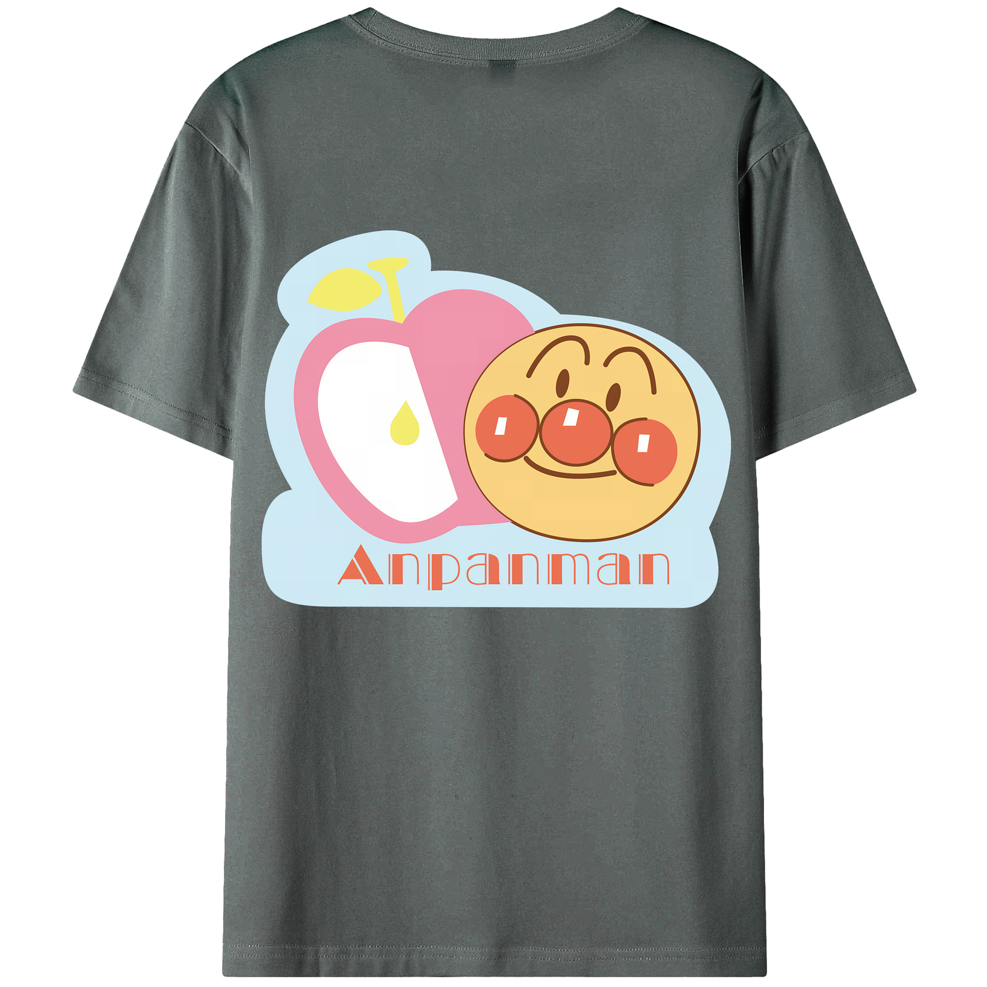 （画像用） アンパンマン Anpanman 綿100％ メンズ半袖Tシャツ（バックプリント） 通気性